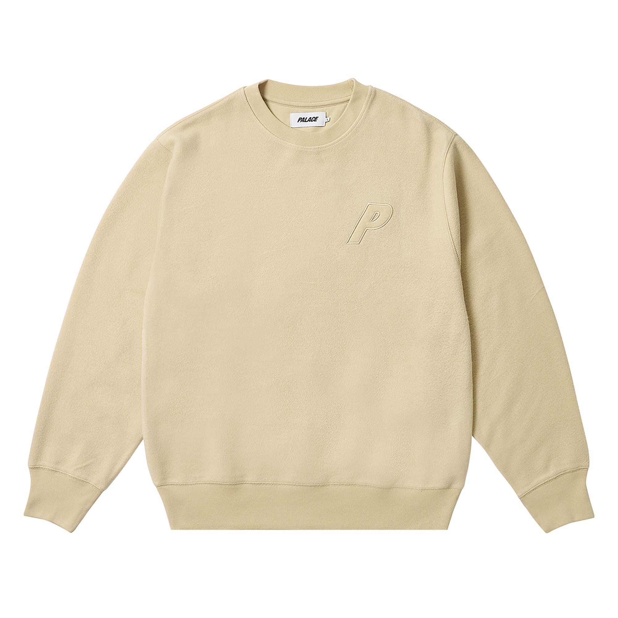 Pre-owned Palace Reverse P-3 Crew 'camel' In Tan