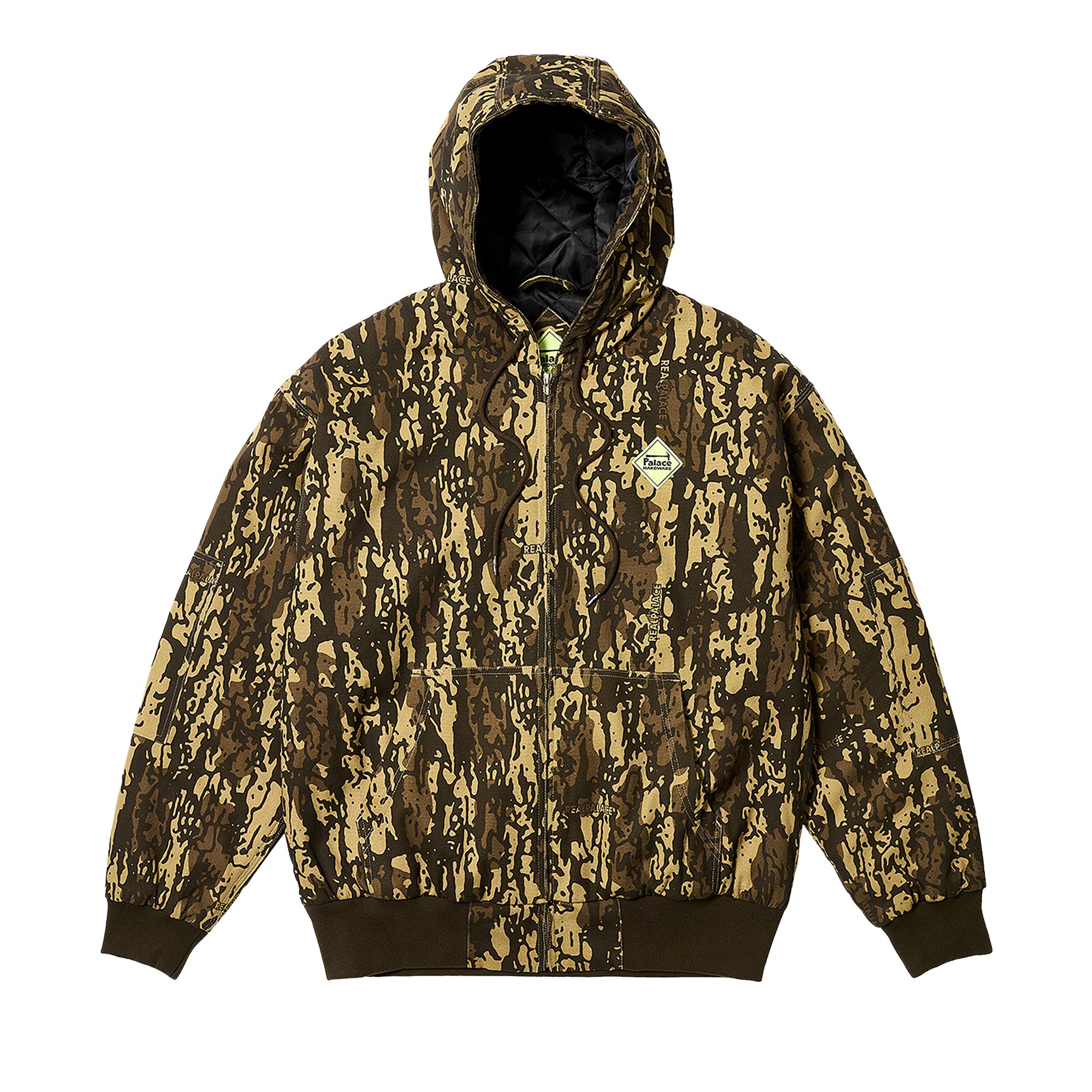 Pre-owned Palace Hardware Hooded Workwear Jacket 'camo' In Multi-color