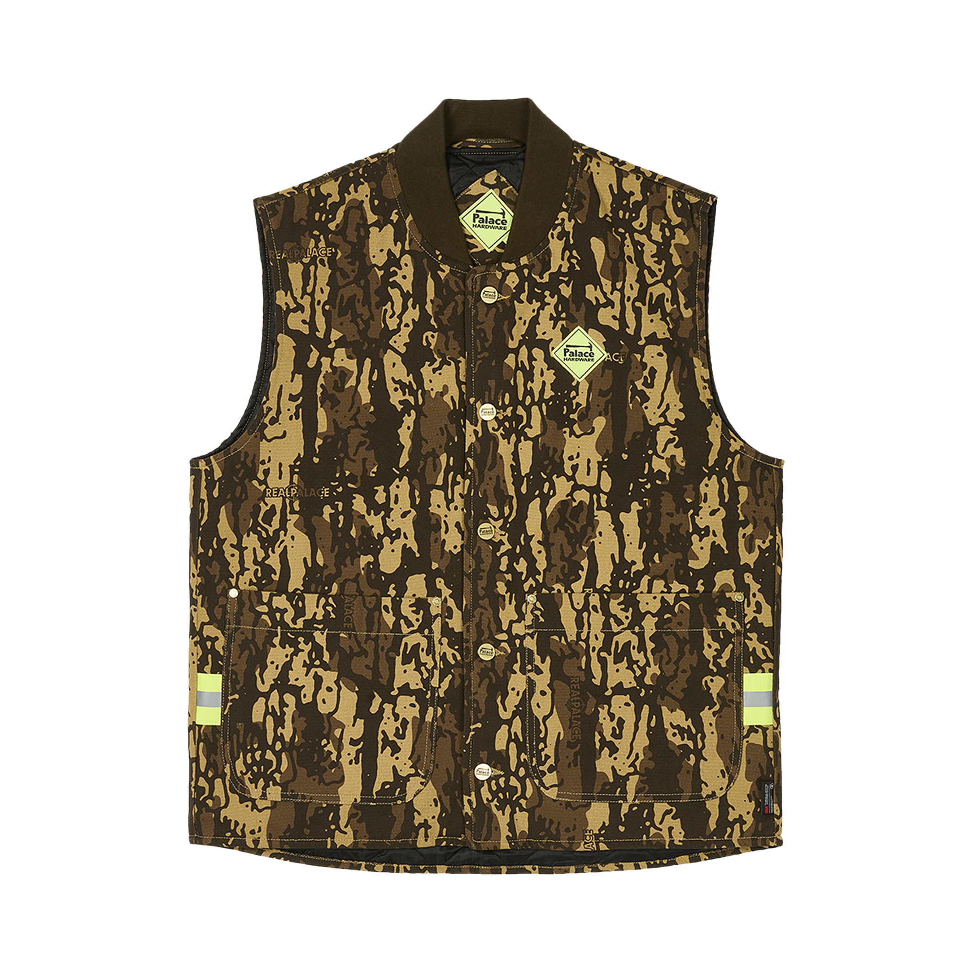 Pre-owned Palace Hardware Vest 'camo' In Multi-color