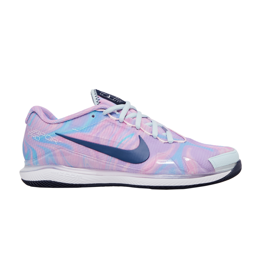 Pre-owned Nike Wmns Court Air Zoom Vapor Pro 'pink Foam Glacier Blue'