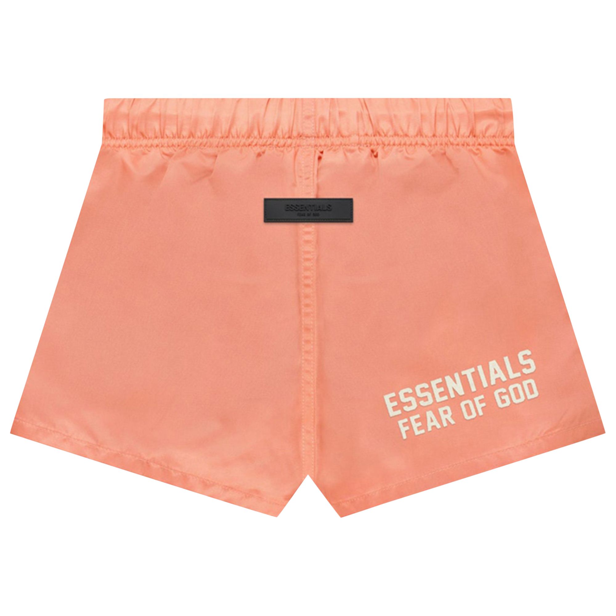 Pre-owned Essentials Fear Of God Nylon Running Shorts 'coral' | Orange | Kid's Size 12