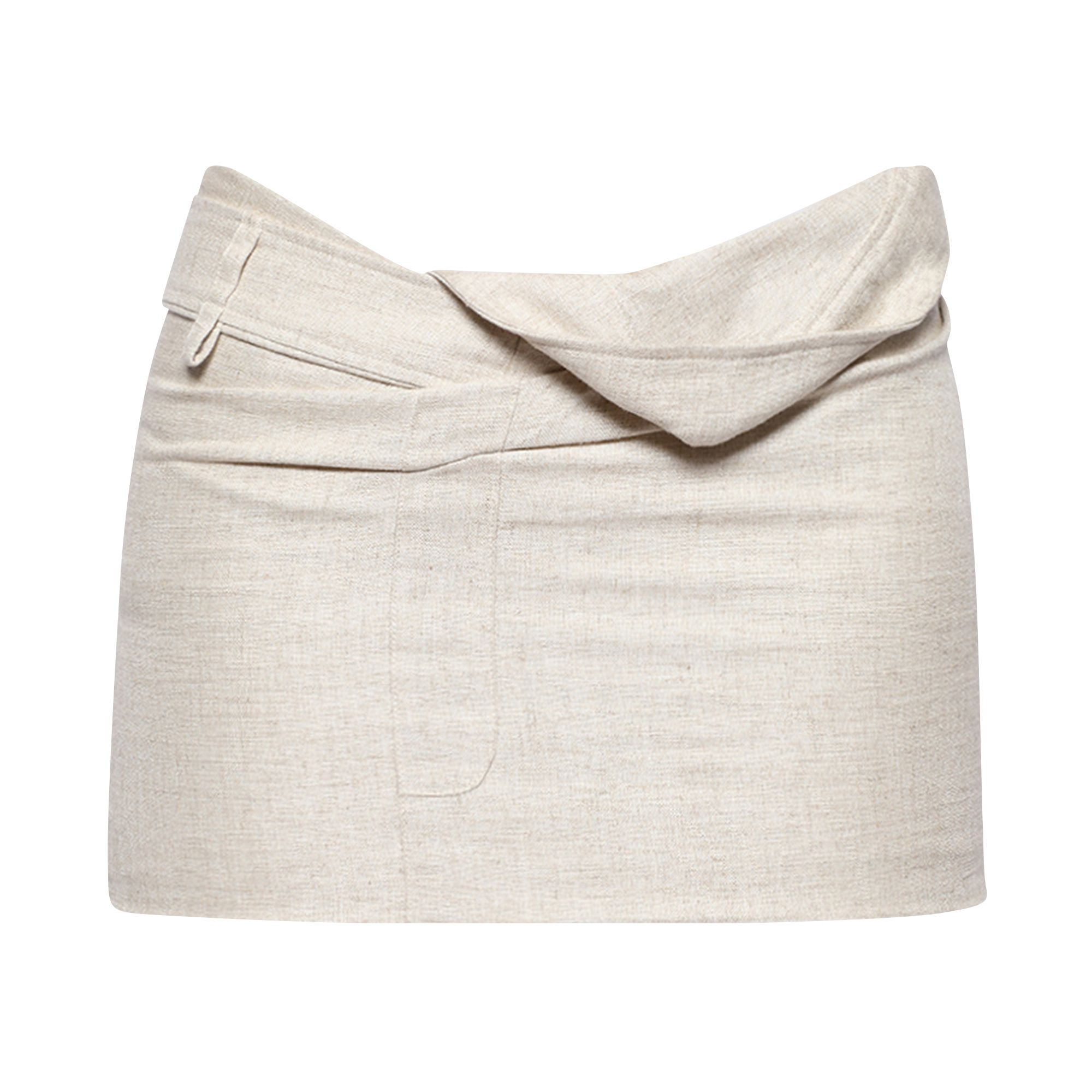 Pre-owned Jacquemus La Mini Jupe Bahia Mini Skirt 'light Beige' | Tan | Women's Size 34 In Brown