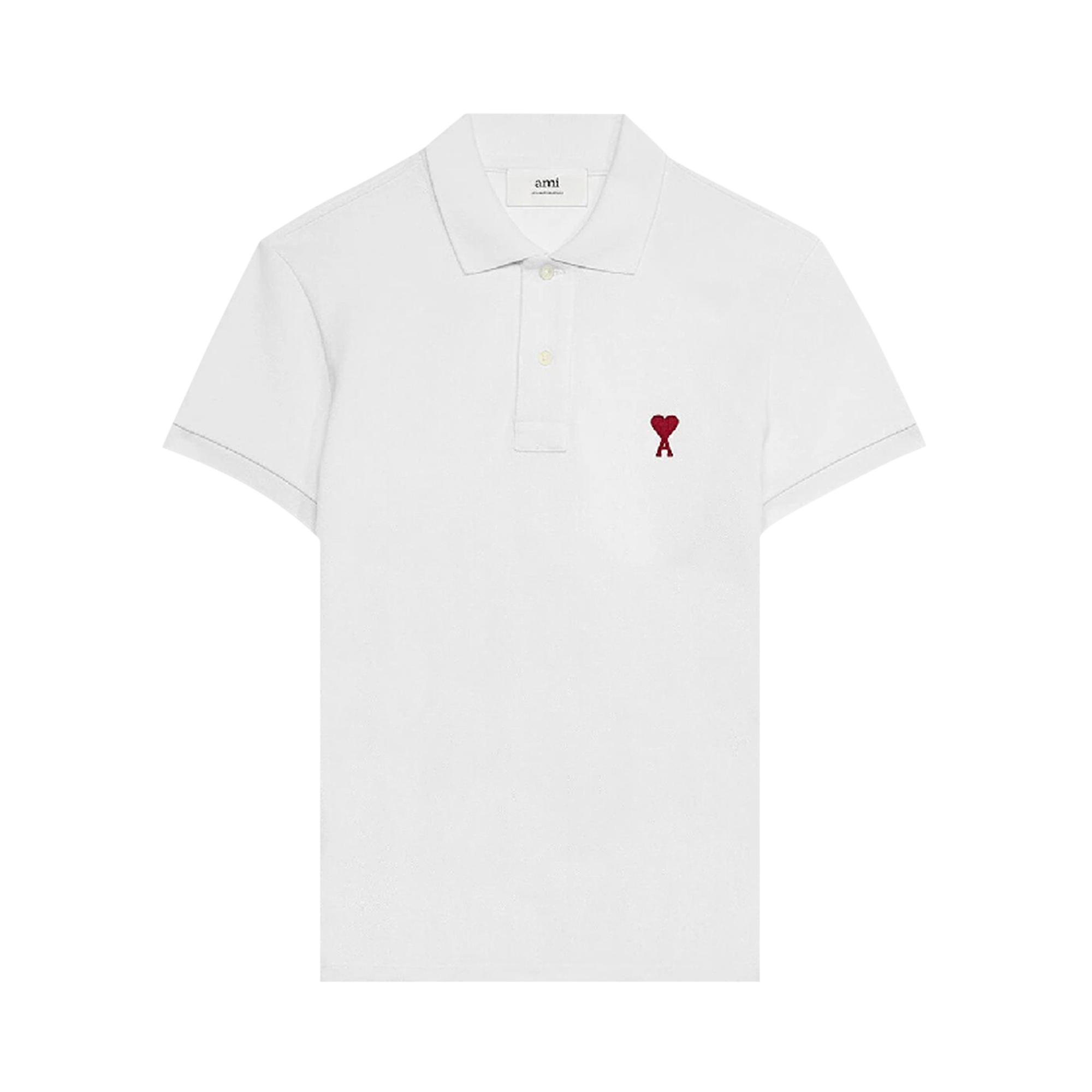 Pre-owned Ami Alexandre Mattiussi Ami Adc Polo Shirt 'white'