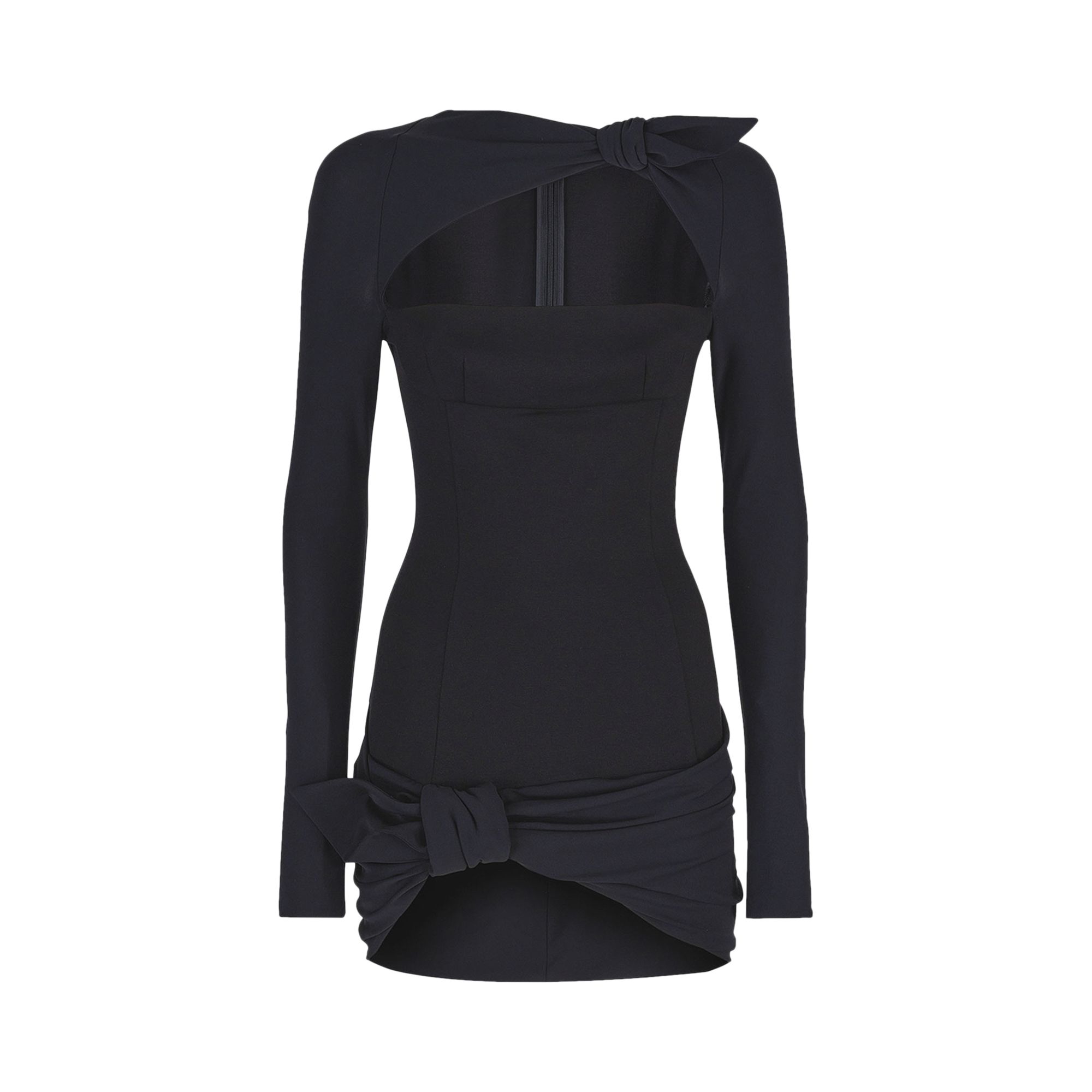 Pre-owned Attico The Donnie Mini Dress 'black' | Women's Size 42