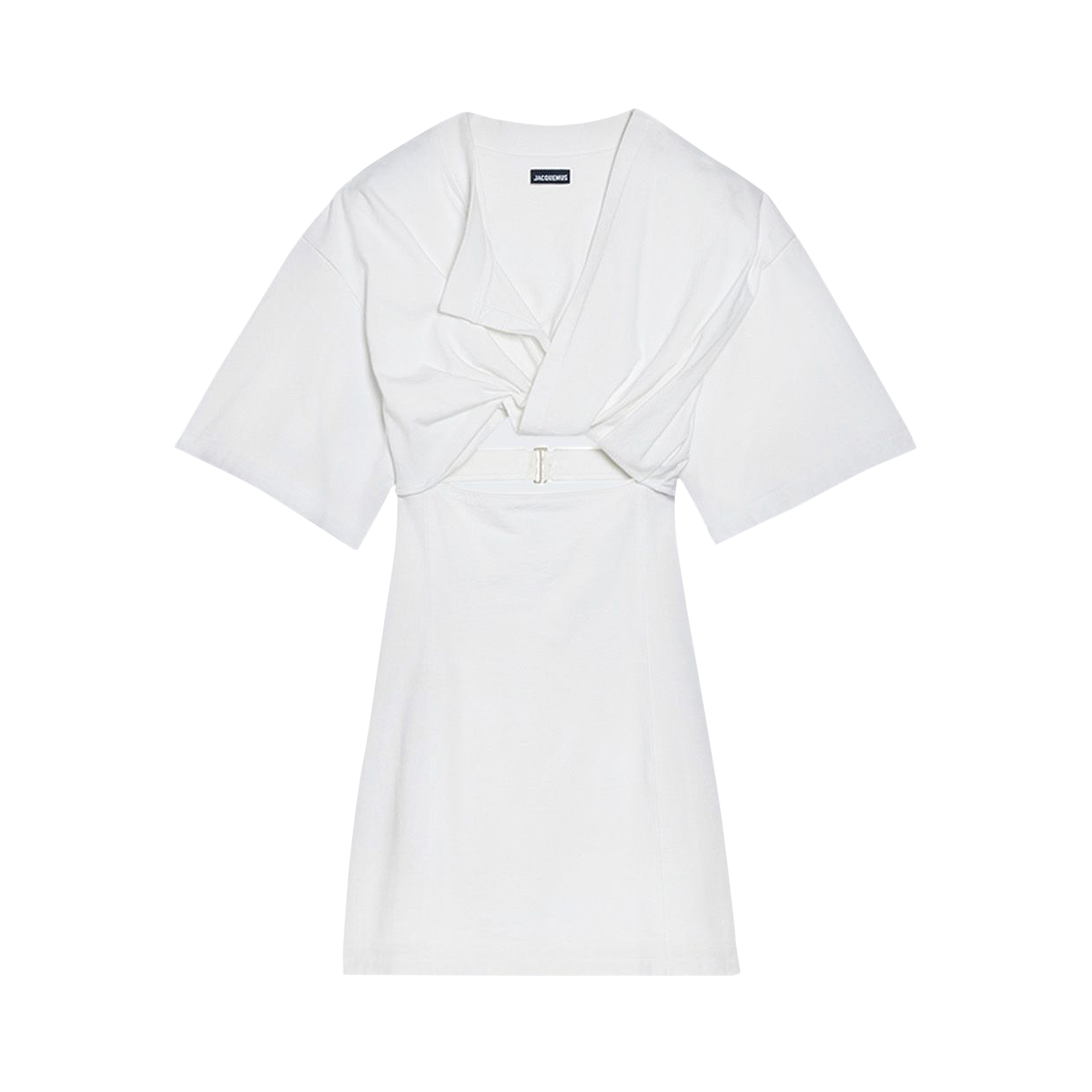 Pre-owned Jacquemus La Robe T-shirt Bahia Mini Dress 'white'