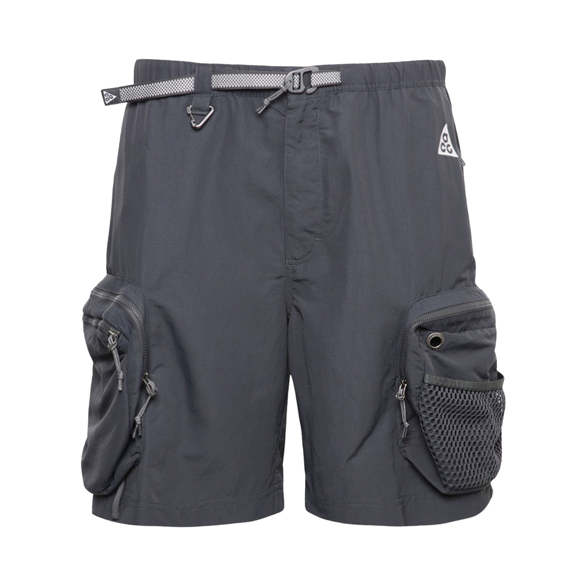 Pre-owned Nike Acg Snowgrass Cargo Shorts 'dark Smoke Grey/summit White' | Men's Size Xl