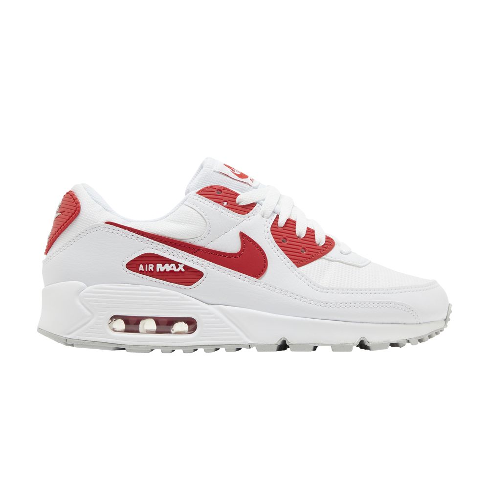 NIKE AIR MAX 90 'WHITE UNIVERSITY RED'