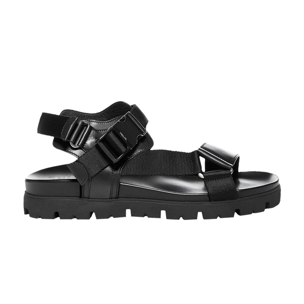 Prada Buckle Tape Sandal 'Black' | Men's Size 7 - 2X3055-3L6E-F0002