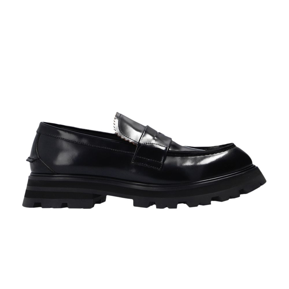 Pre-owned Alexander Mcqueen Worker Moccasins 'black' | Men's Size 39