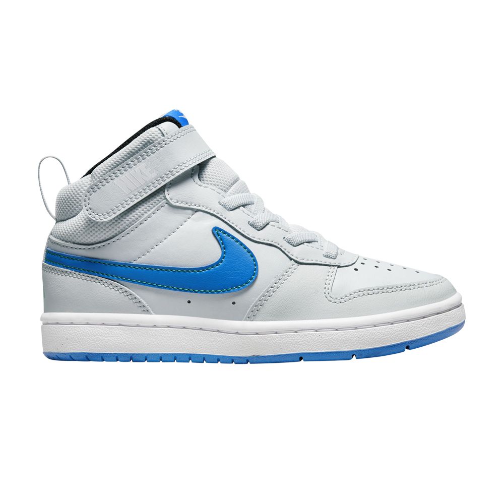 Pre-owned Nike Court Borough Mid 2 Ps 'pure Platinum Photo Blue' | Grey | Kid's Size 13