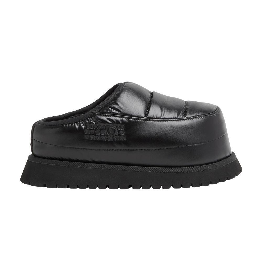 Pre-owned Mm6 Maison Margiela Wmns Après Ski Slippers 'black' | Women's Size 36