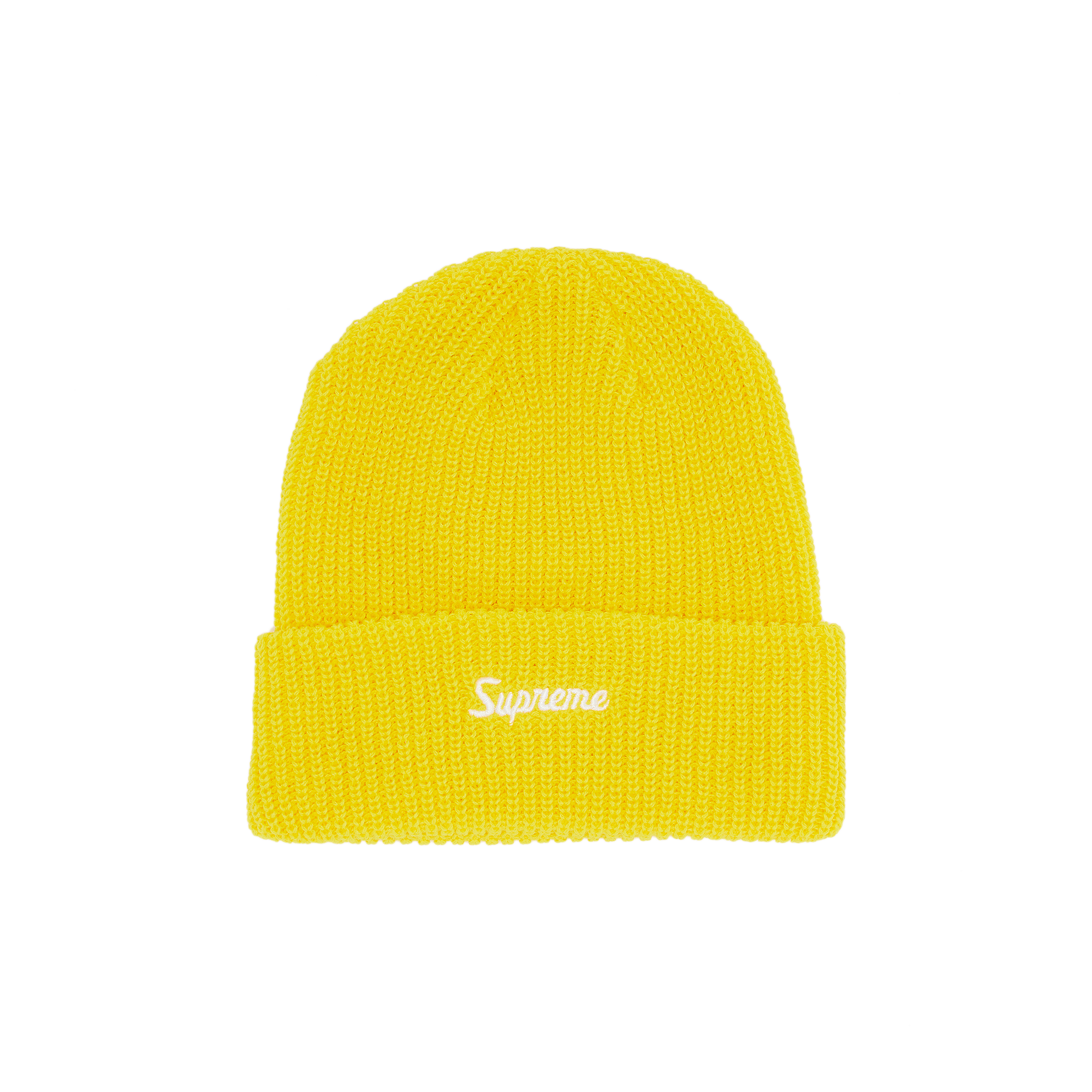 Pre-owned Supreme Loose Gauge Beanie 'yellow'