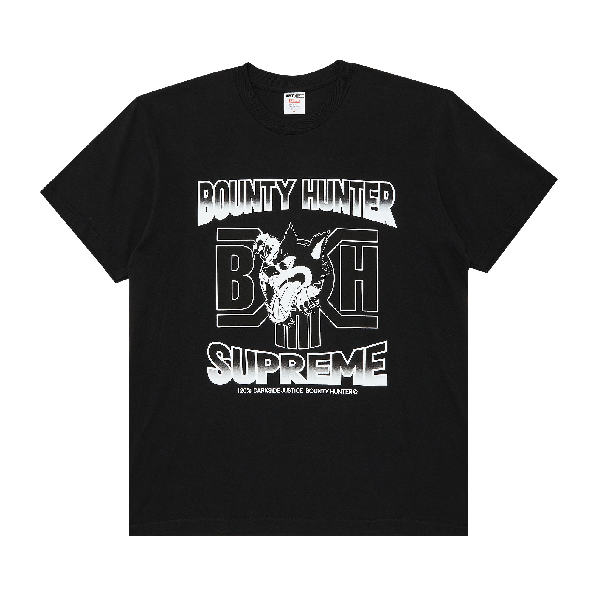Supreme x Bounty Hunter Wolf Tee 'Black' | Men's Size L