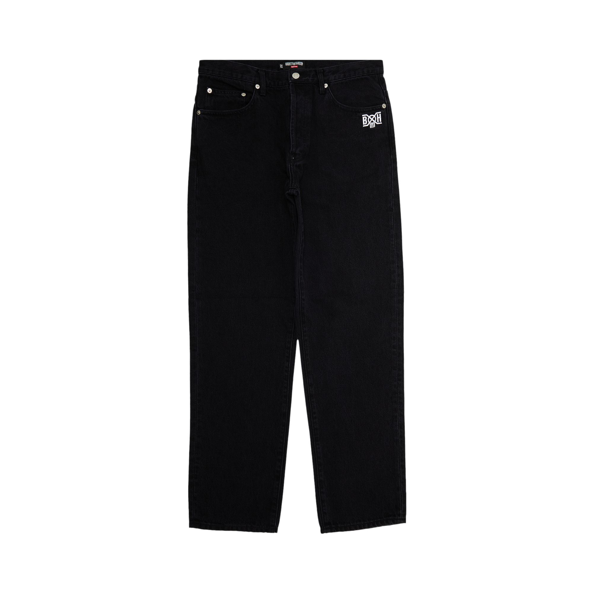 Supreme x Bounty Hunter Regular Jeans 'Washed Black' | Men's Size 36
