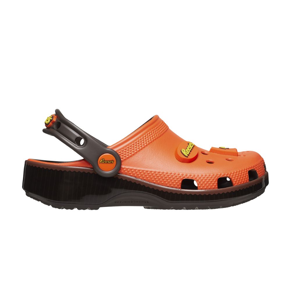 Pre-owned Crocs Hershey's X  Classic Clog Kids 'reese's Peanut Butter Cup' | Orange | Kid's Size 6
