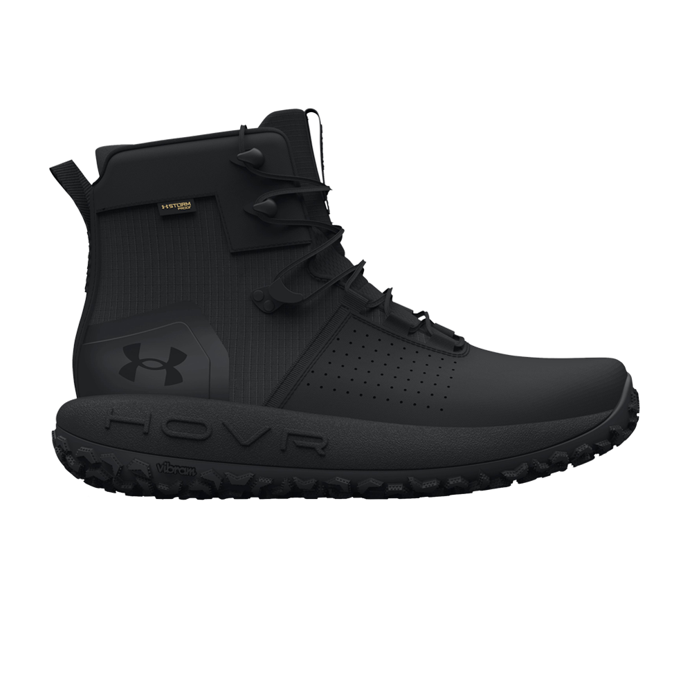 Pre-owned Under Armour Hovr Infil Waterproof Tactical Boot 'black Pitch Grey'
