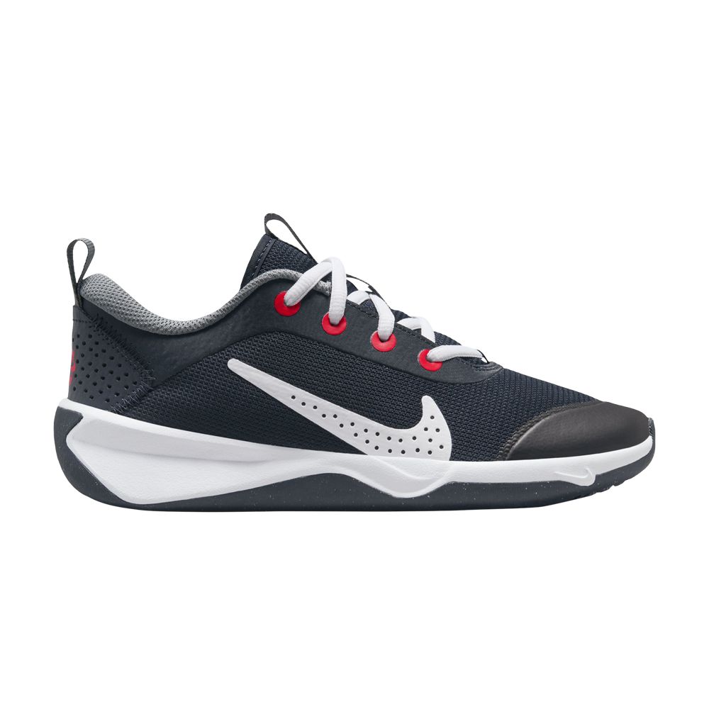 Pre-owned Nike Omni Multi-court Gs 'dark Obsidian White' | Blue | Kid's Size 5.5