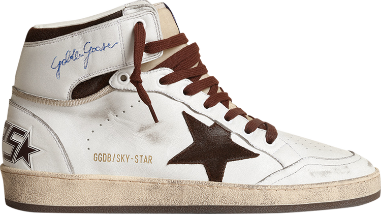 Golden Goose Sky Star High 'White Chocolate Brown'