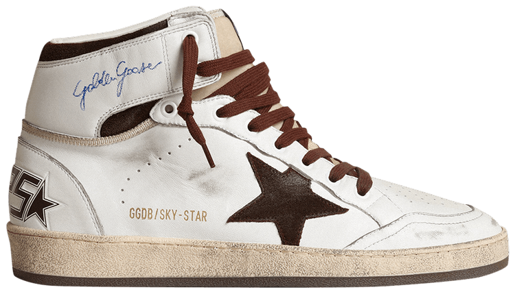 Golden Goose Sky Star High 'White Chocolate Brown'