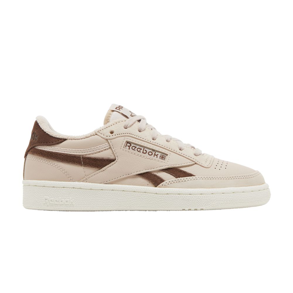 Pre-owned Reebok Wmns Club C Revenge Vintage 'soft Ecru Brush Brown' In Pink