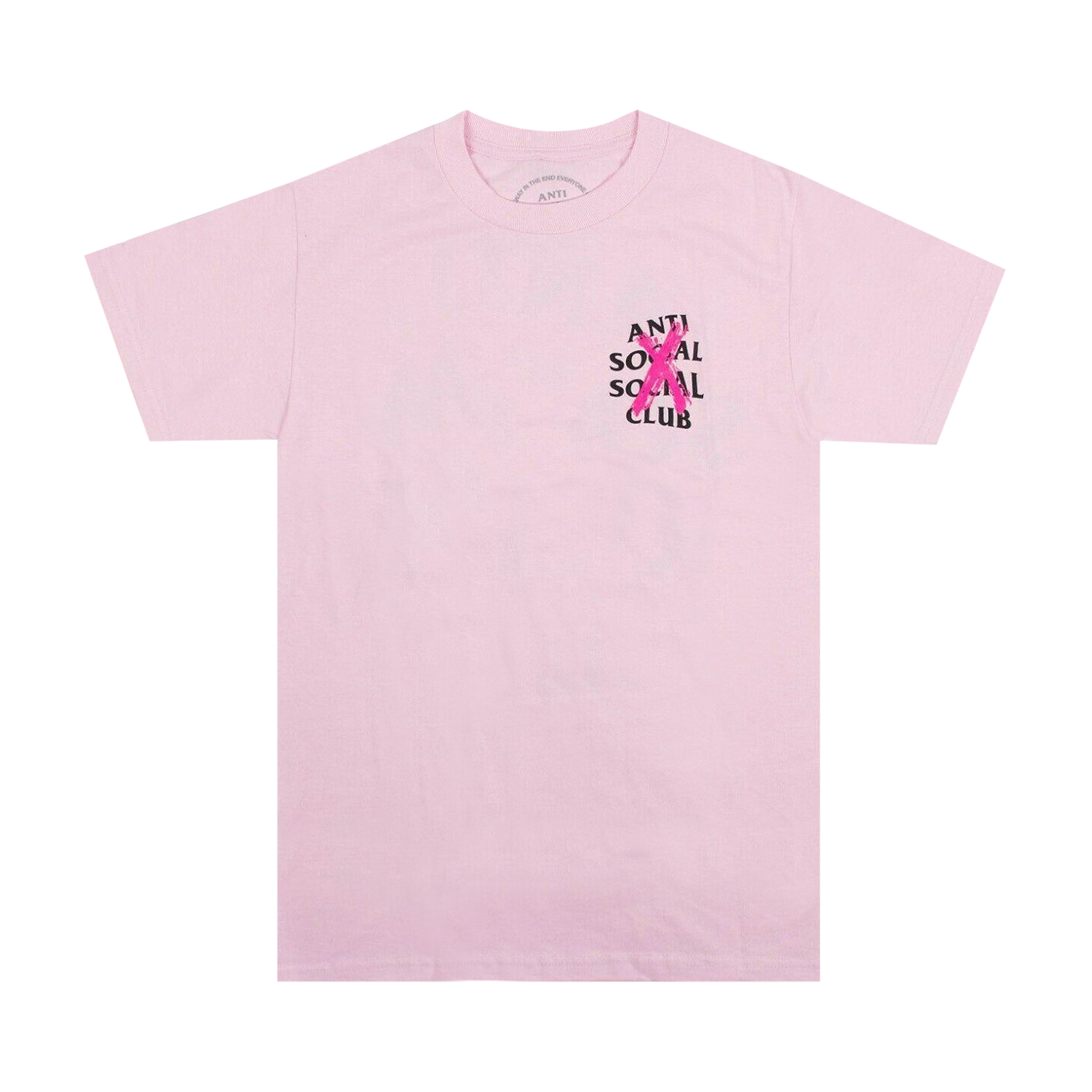 Pre-owned Anti Social Social Club Cancelled Tee 'pink'