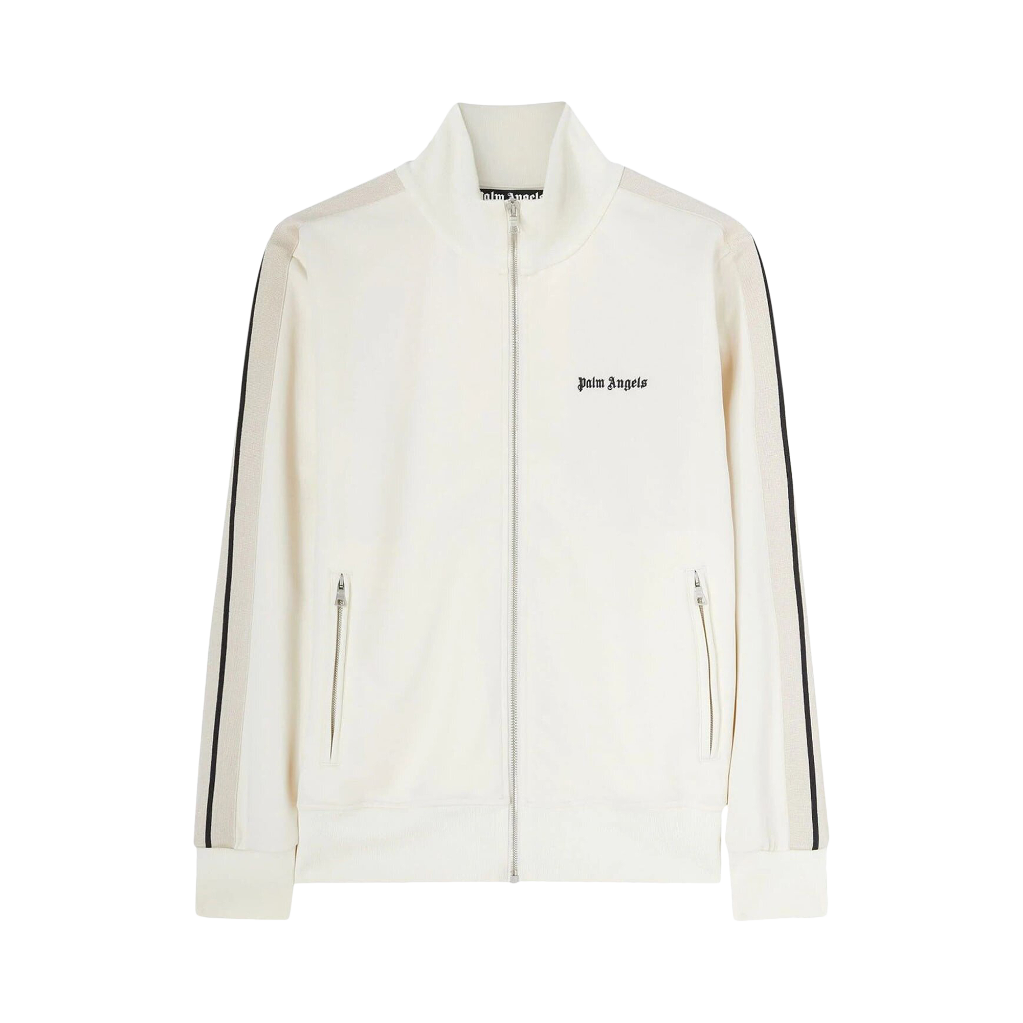 Pre-owned Palm Angels New Classic Track Jacket 'butter' In Cream
