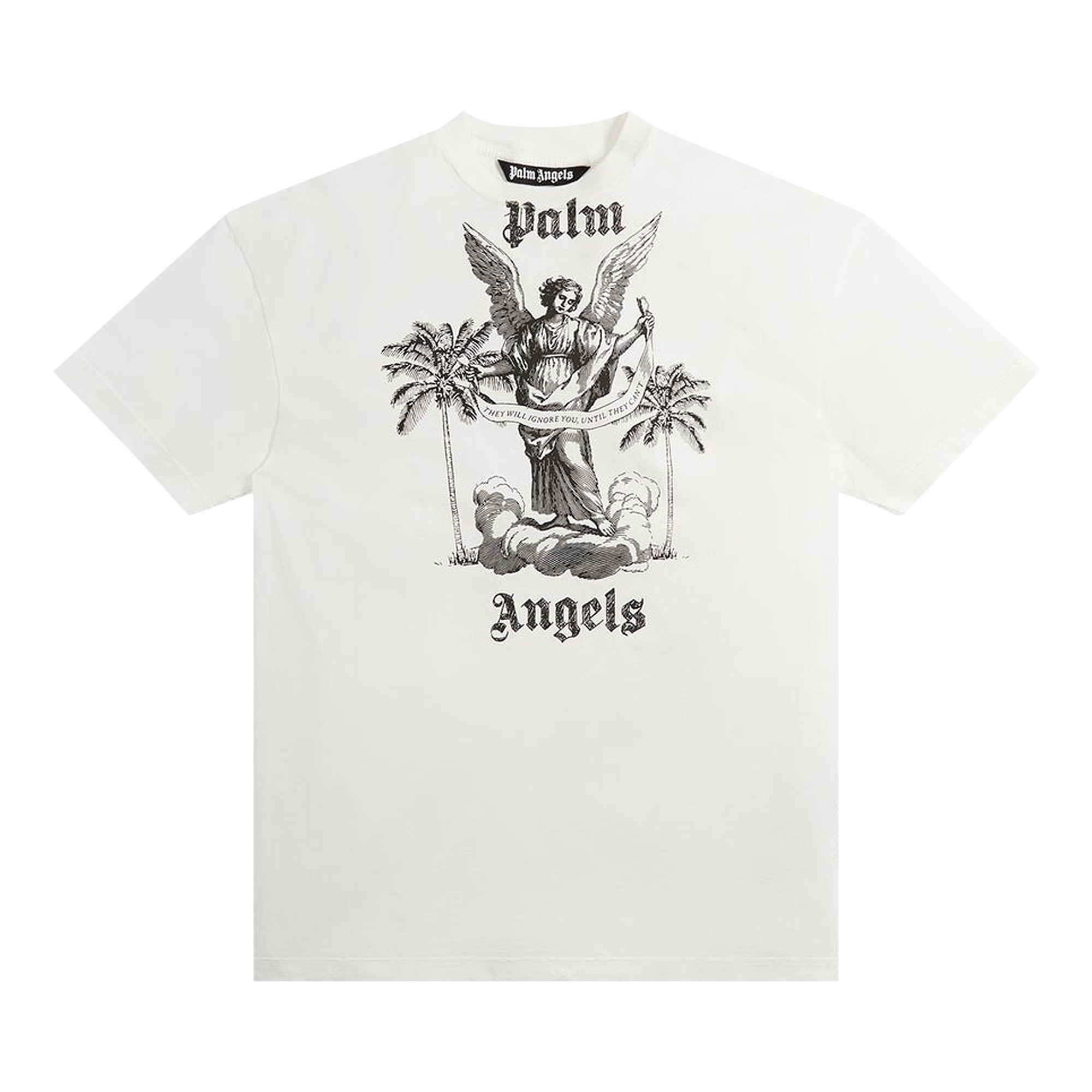 Pre-owned Palm Angels University Tee 'white/black'