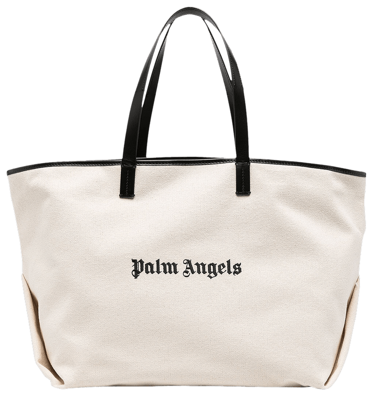 トートバッグ PALM ANGELS Orange Wool Blend Shopping Bag Palm Angels Orange Logo Tote Palm Angels