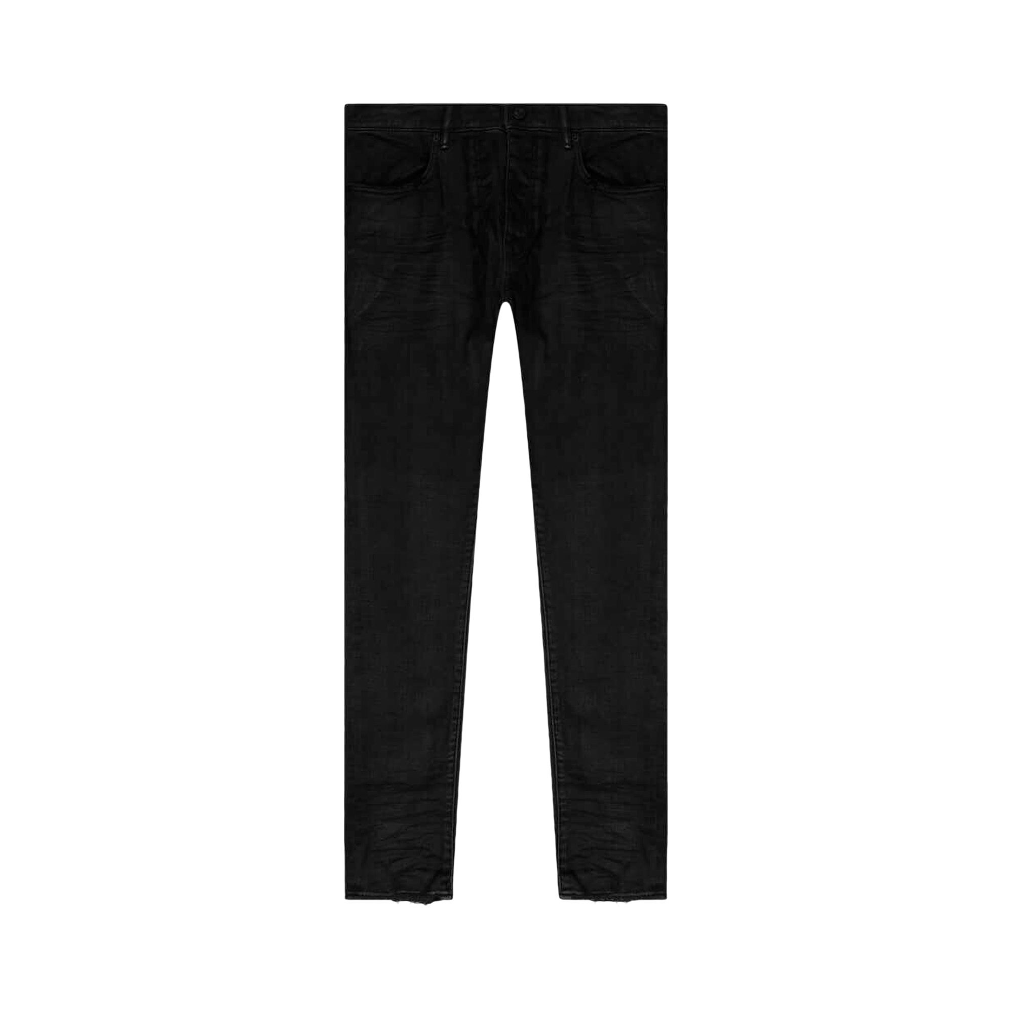 Pre-owned Purple Brand Low Rise Skinny Fit Jeans 'black Resin'