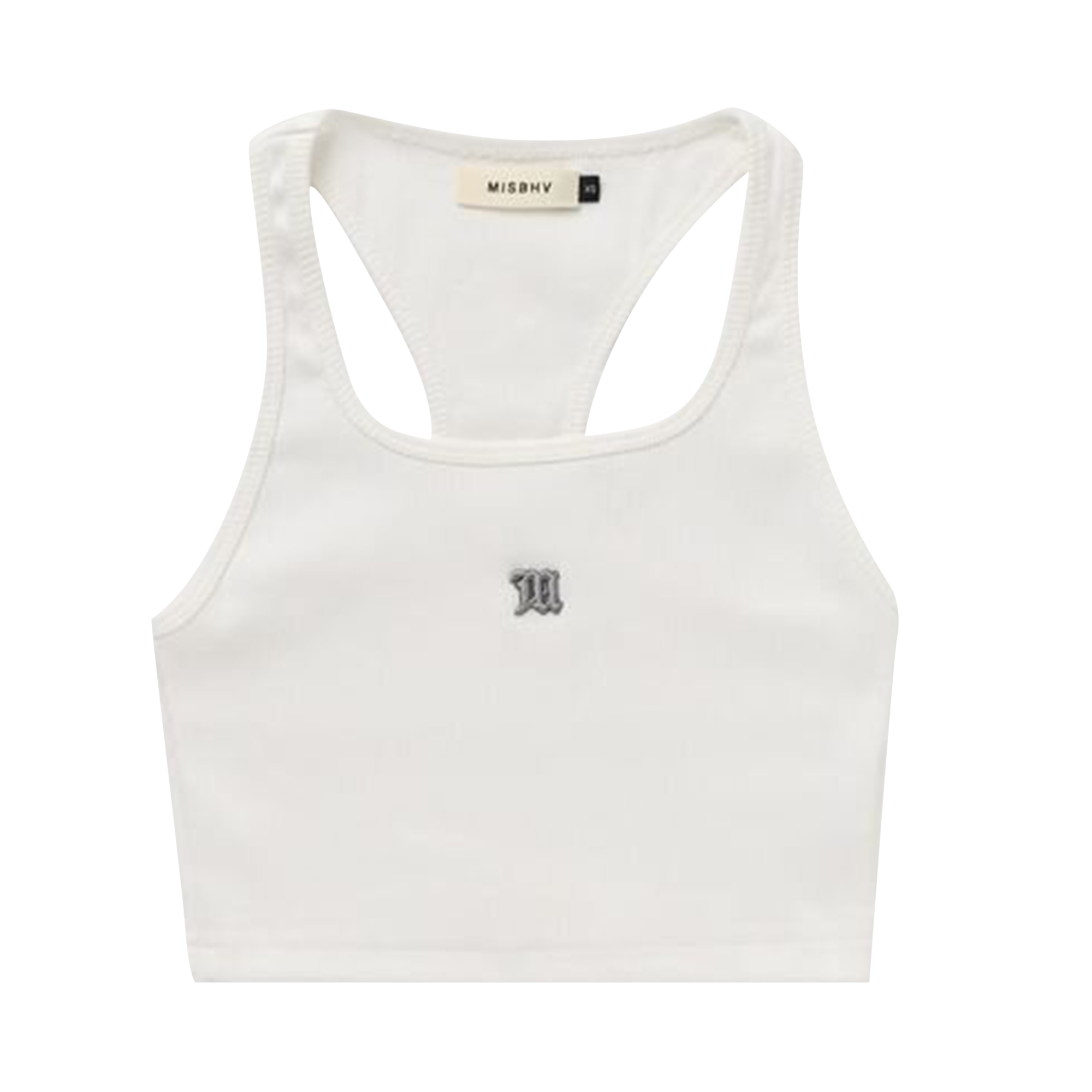 Pre-owned Misbhv Cropped M Tank Top 'white'