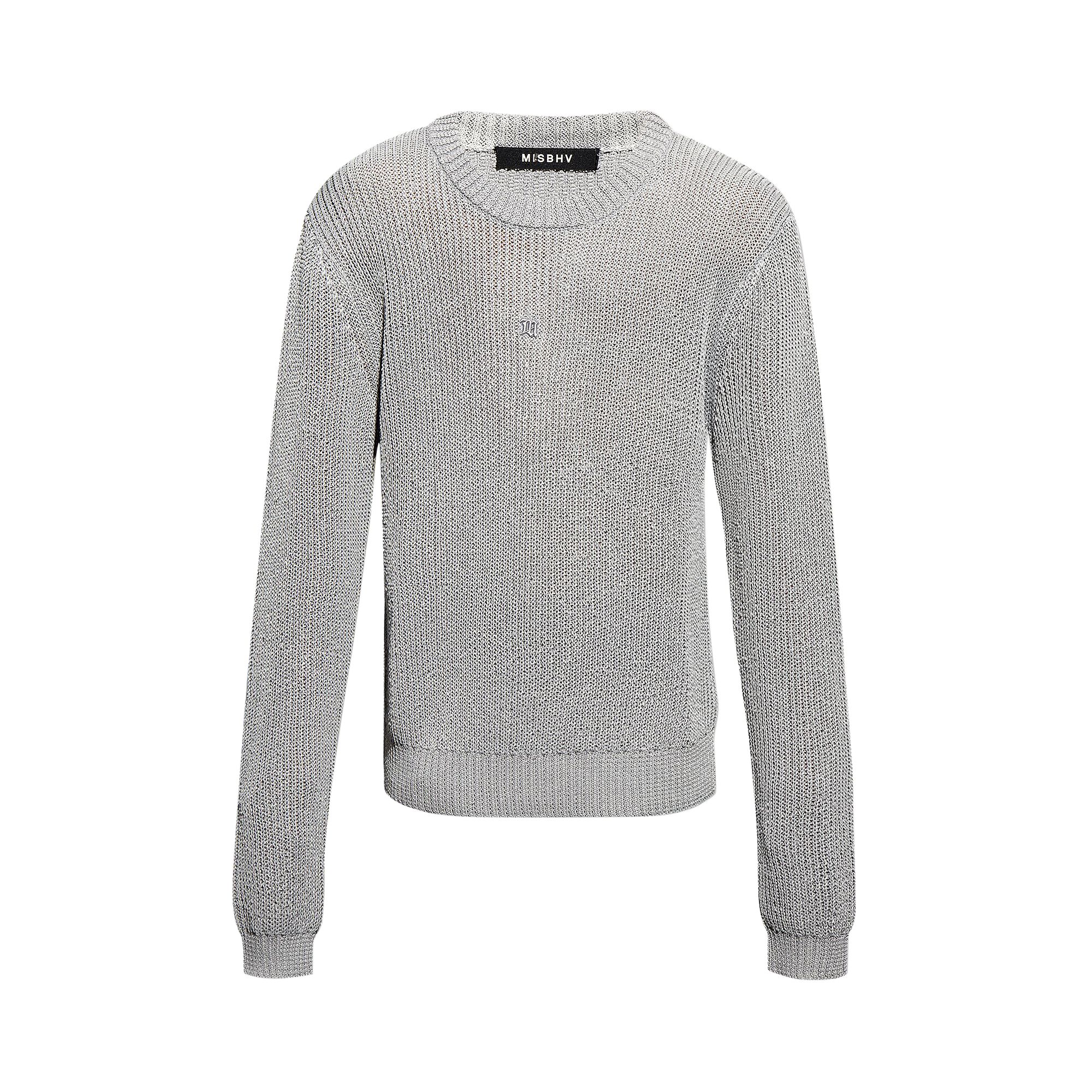 Pre-owned Misbhv Heat Reactive Knit Sweater 'grey' | Men's Size Xs