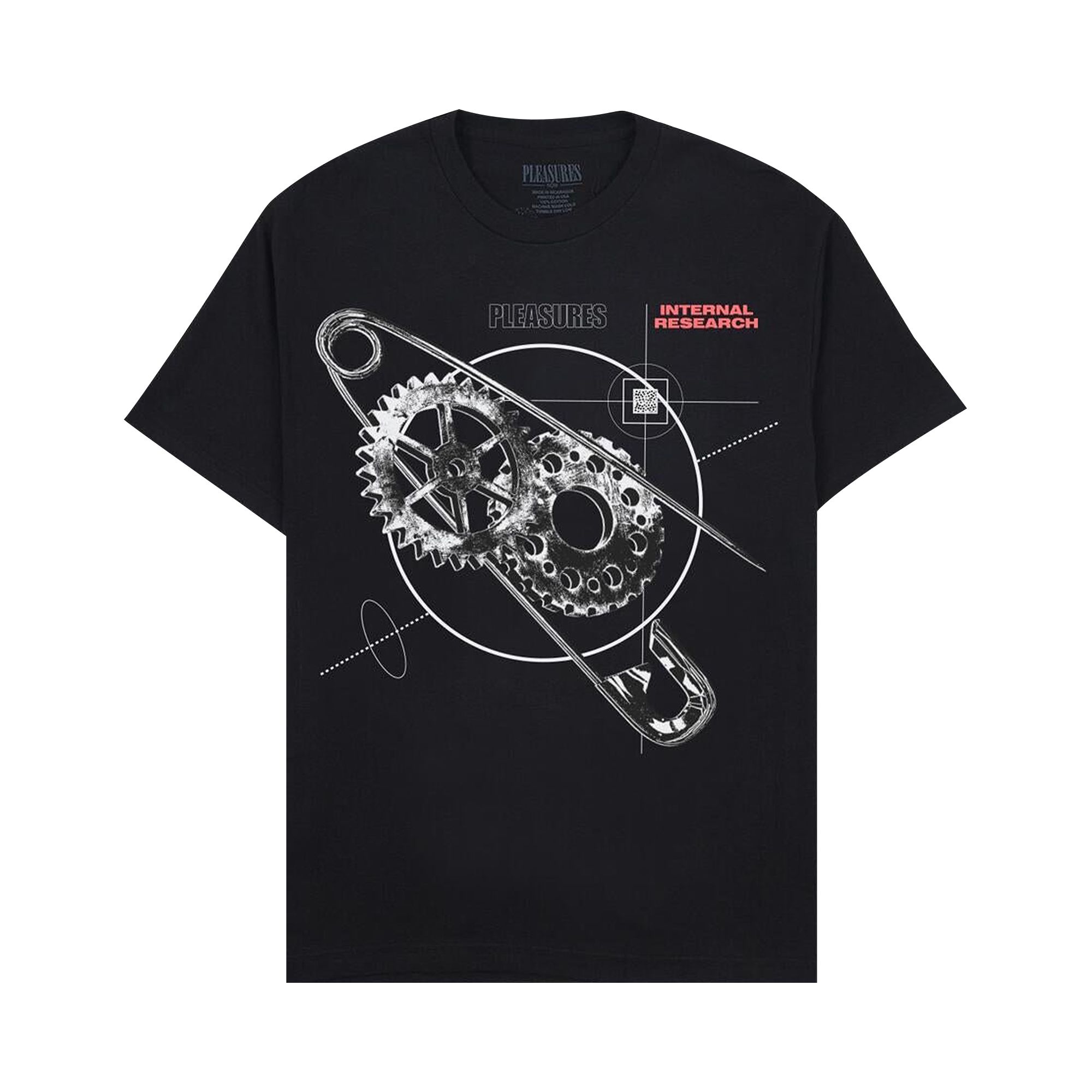 Pre-owned Pleasures Research T-shirt 'black' | Men's Size Xl