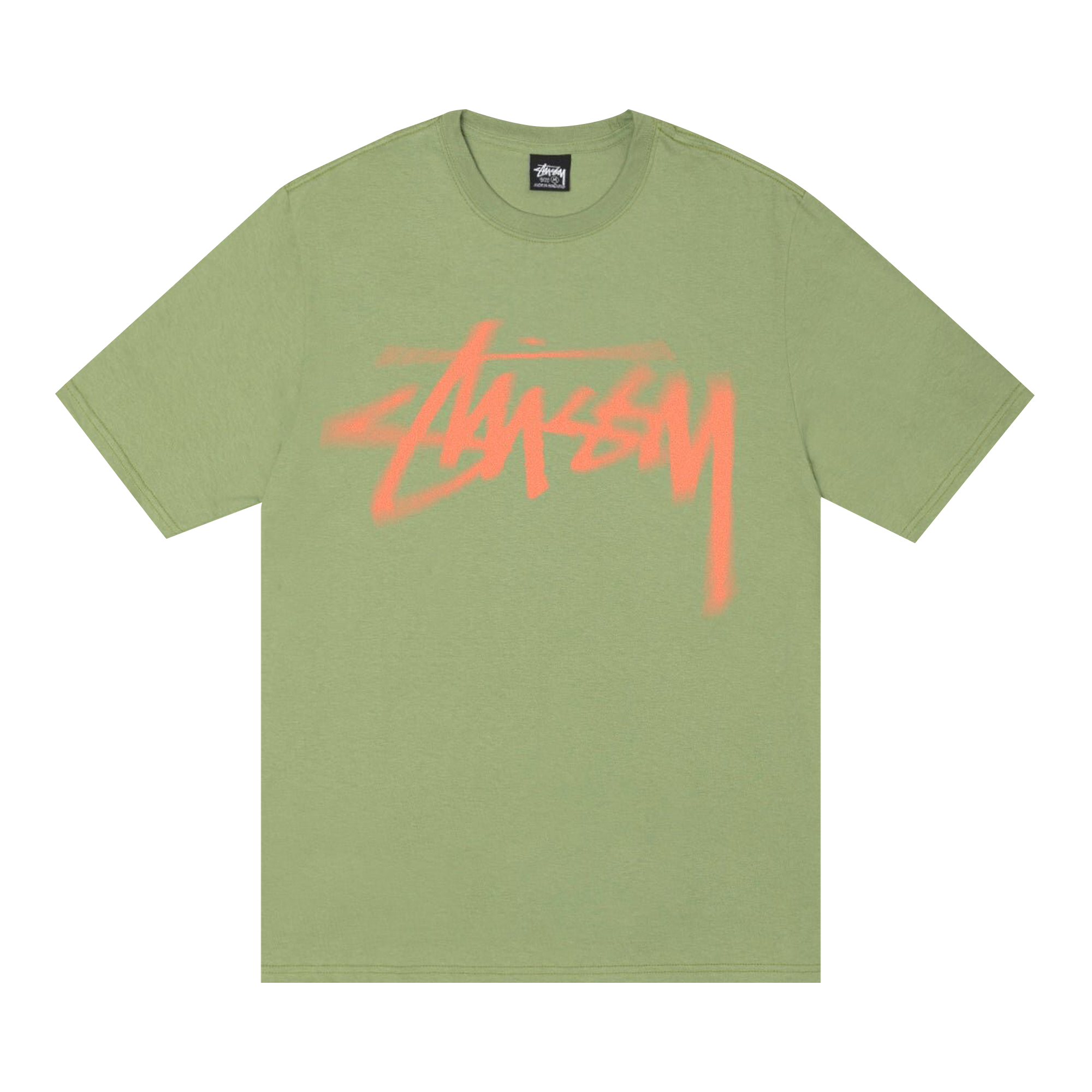 Pre-owned Stussy Dizzy Stock Tee 'moss' In Green