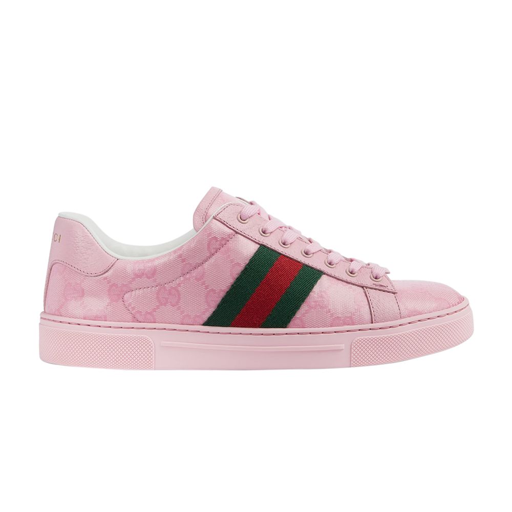 Pre-owned Gucci Wmns Ace 'gg Crystal Canvas - Pink'