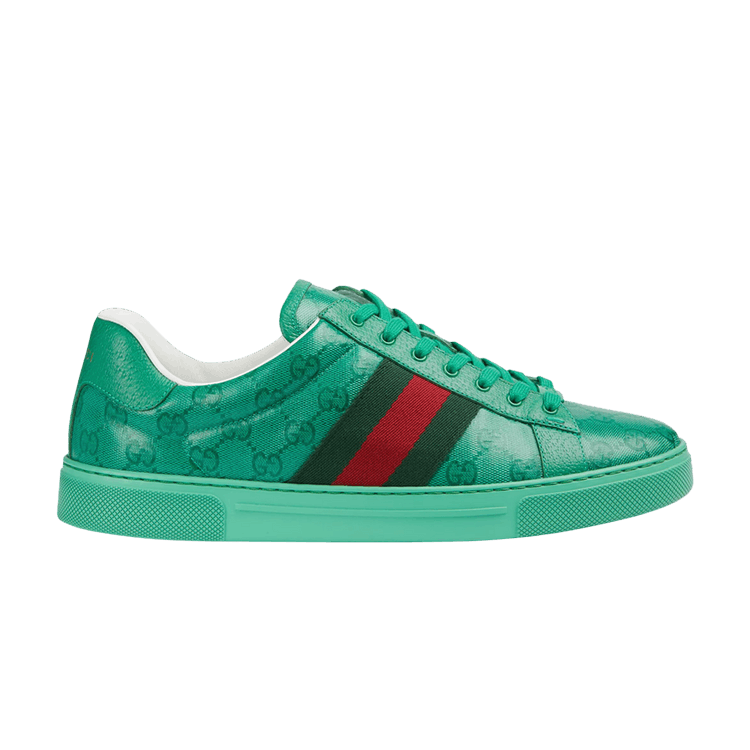 Buy Gucci Ace GG Crystal Canvas Green 760775 FACRF 3751 GOAT CA