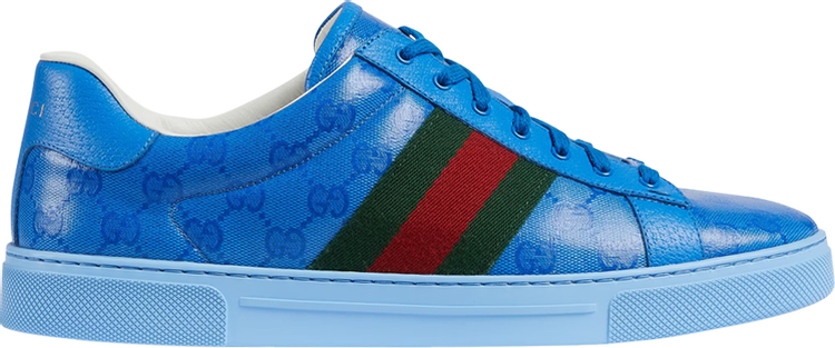 Gucci Ace 'GG Crystal Canvas - Blue'