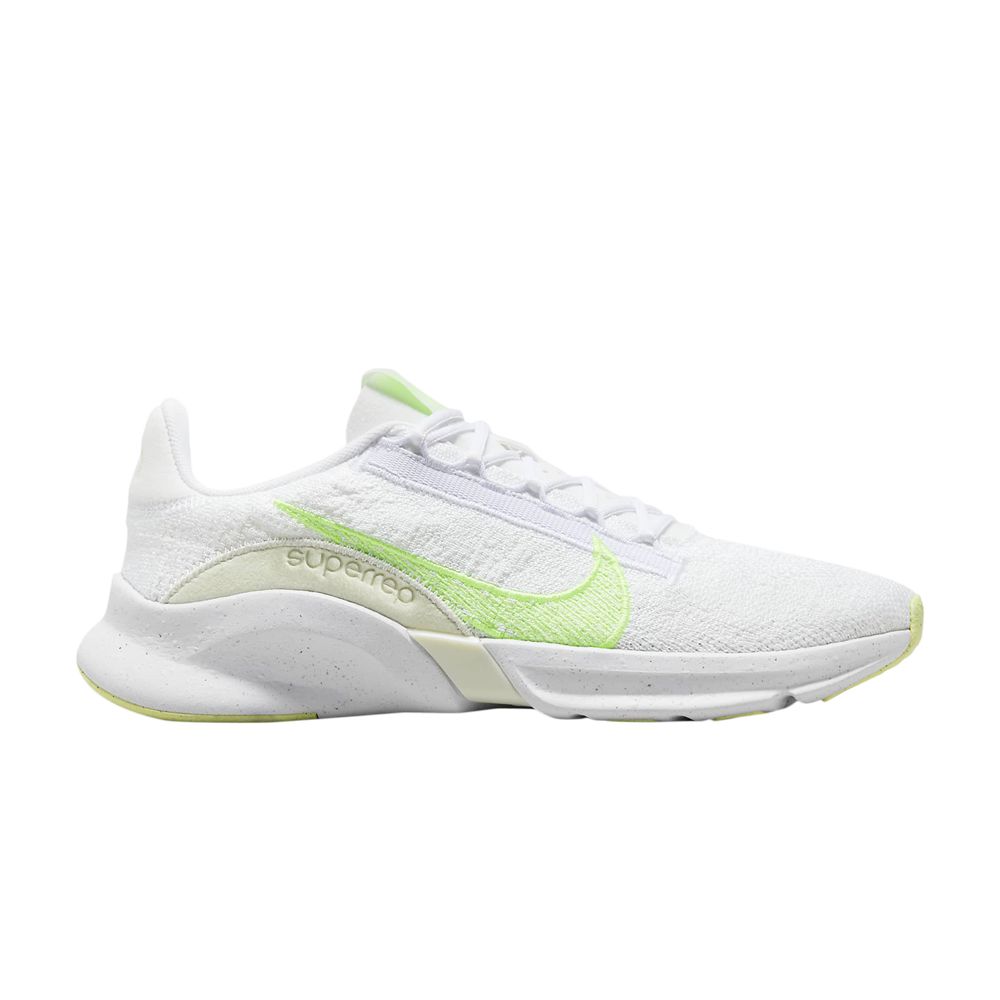 Pre-owned Nike Wmns Superrep Go 3 Flyknit Next Nature 'white Lime Blast'