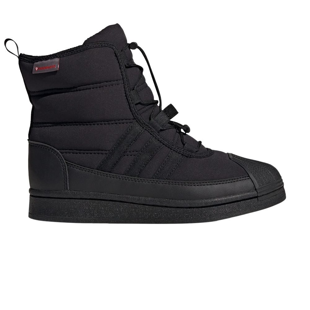Pre-owned Adidas Originals Adidas Superstar Boot J 'black White' | Kid's Size 4.5