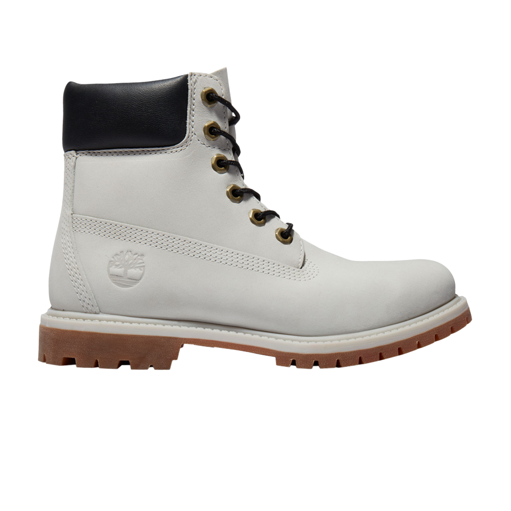 Pre-owned Timberland Wmns 6 Inch Premium Boot 'light Grey'
