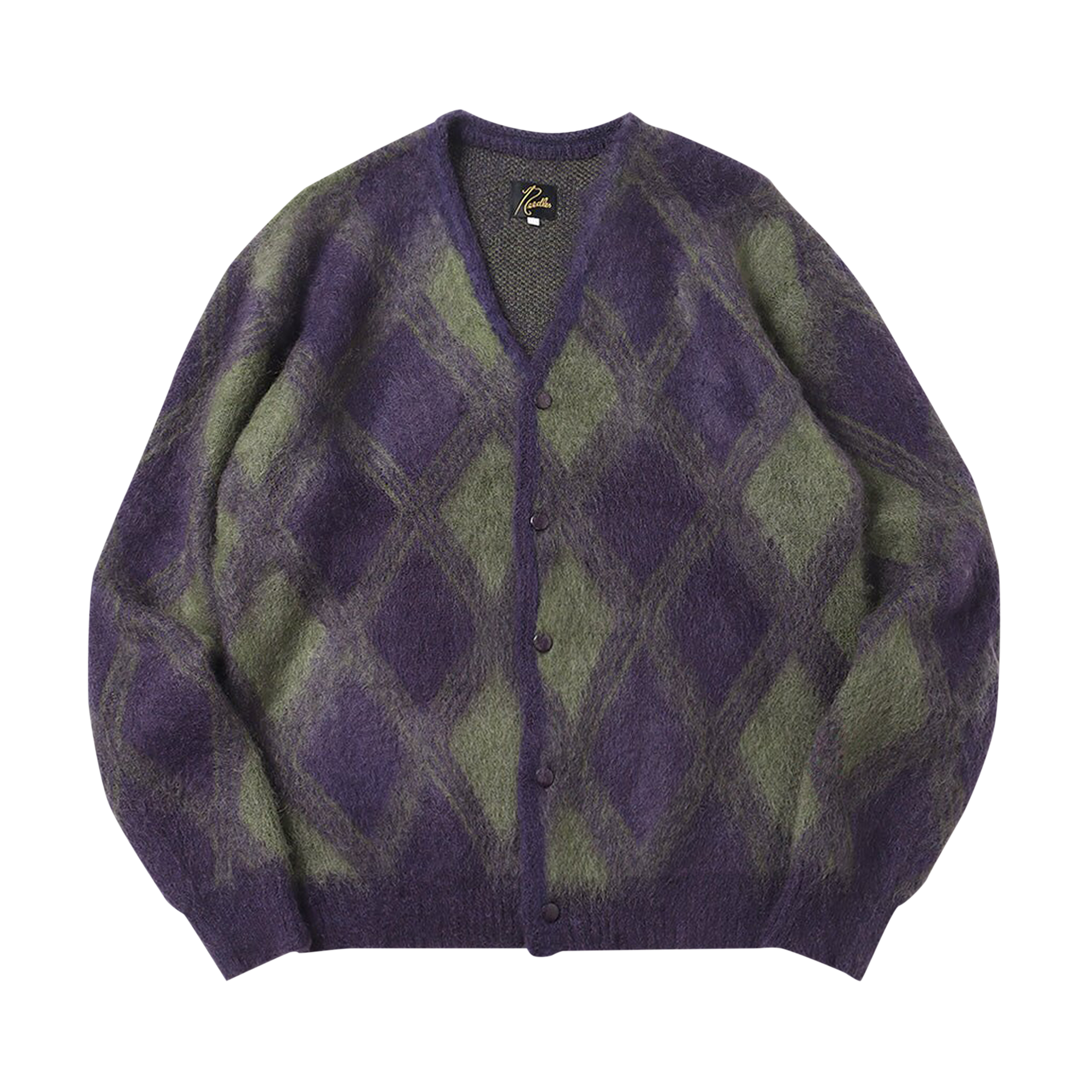 Pre-owned Needles Mohair Cardigan 'purple'