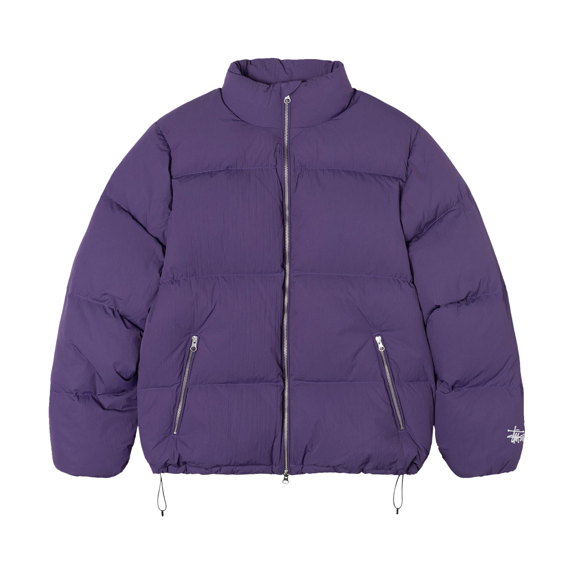 Pre-owned Stussy Down Puffer Nylon 'purple'