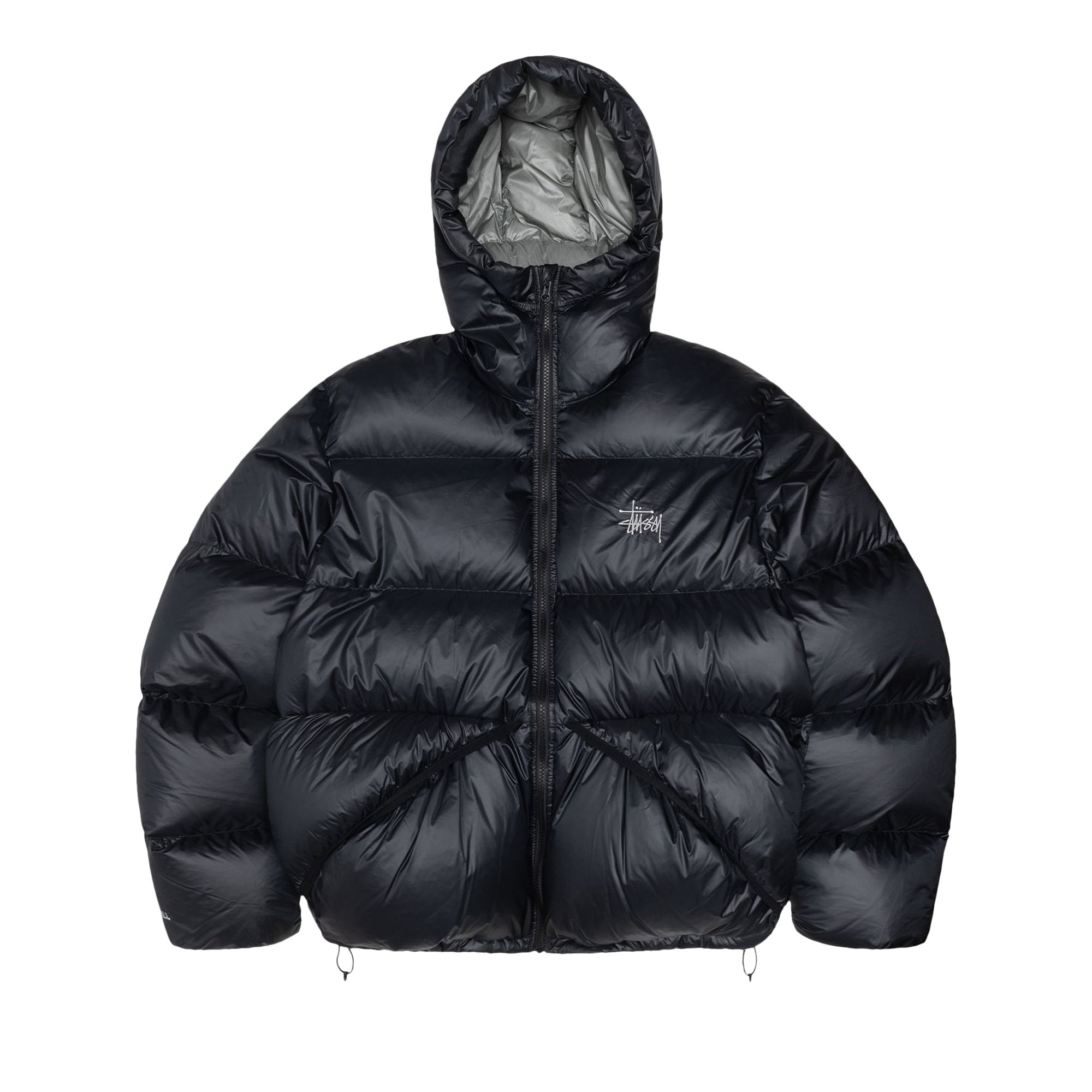 Stussy Down Parka Micro Ripstop 'Phantom Black' | Men's Size XL