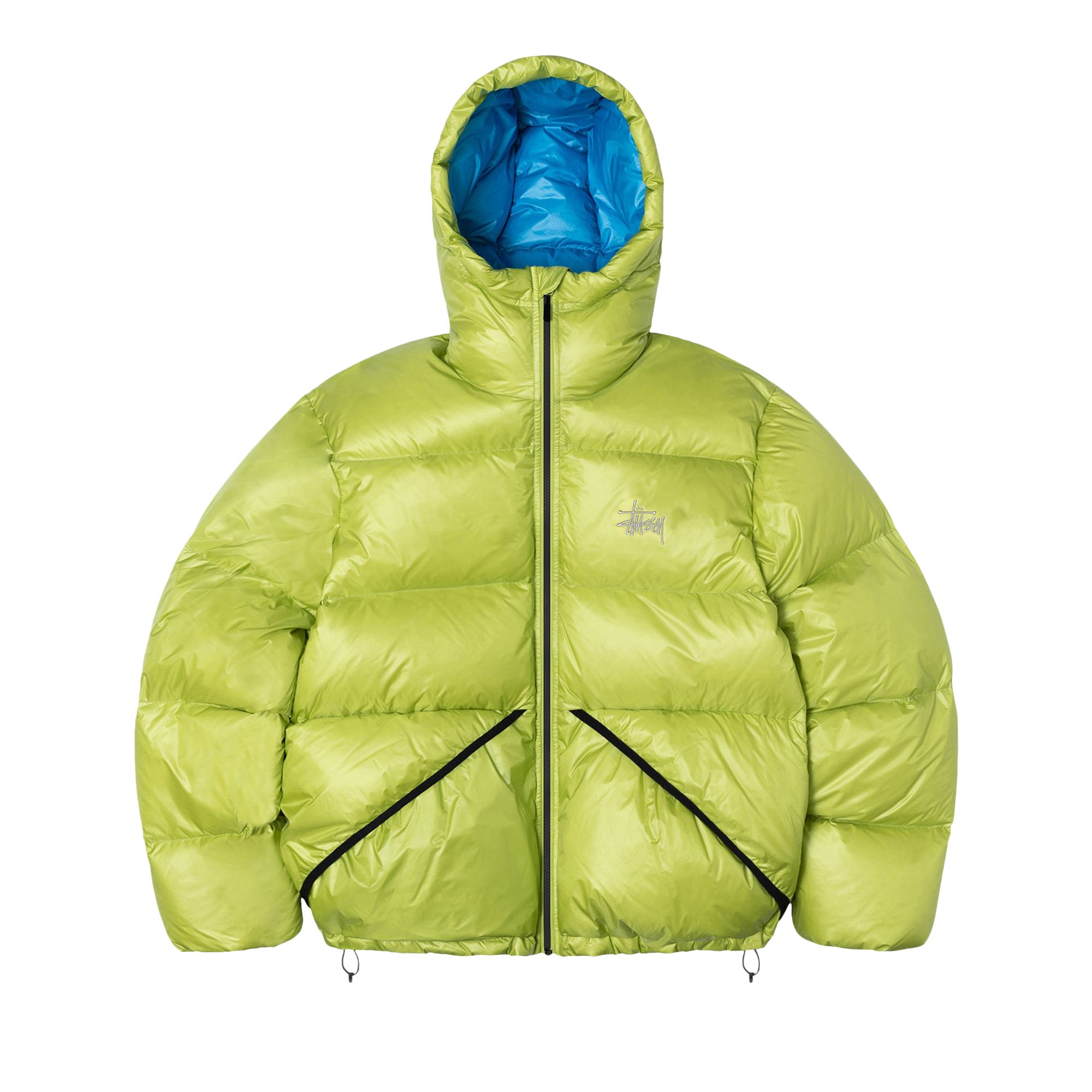 Click to view more detailed imagery on our partner's website Pre-owned Stussy Down Parka Micro Ripstop 'lime' In Green