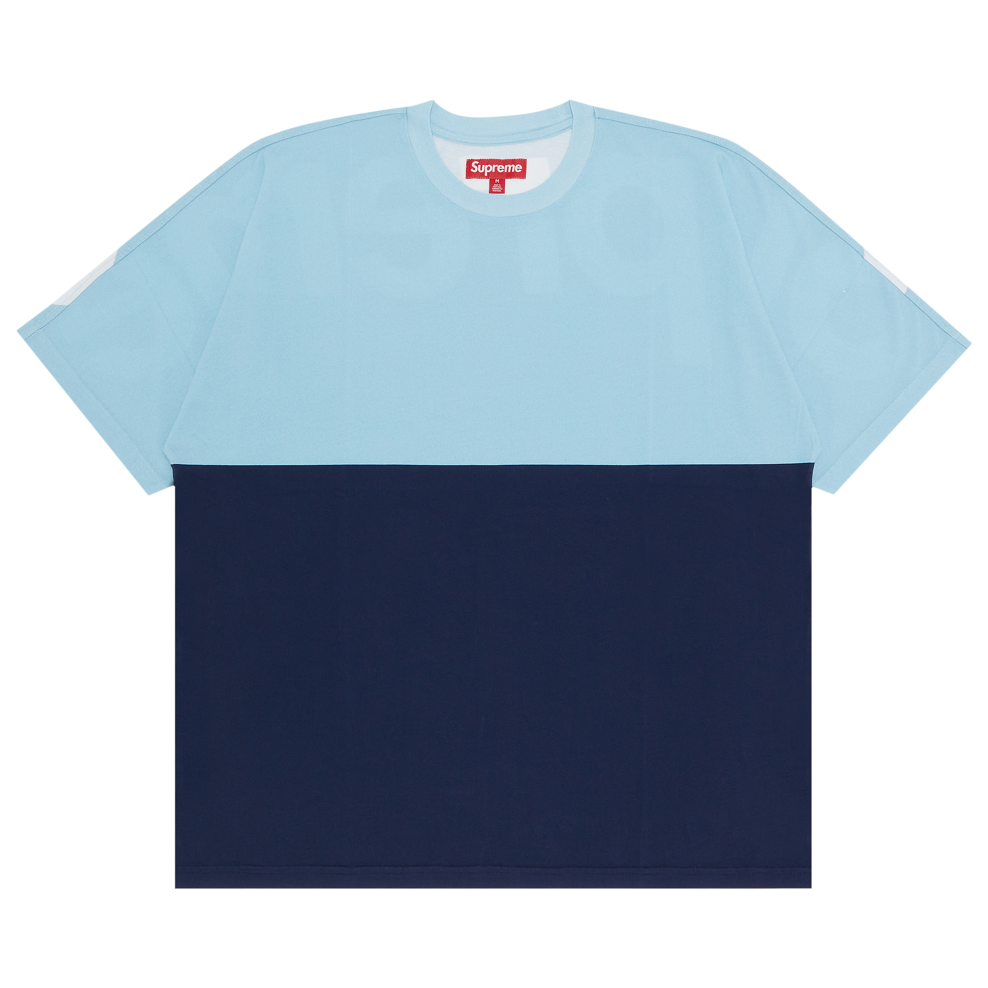 Pre-owned Supreme Split Short-sleeve Top 'blue'