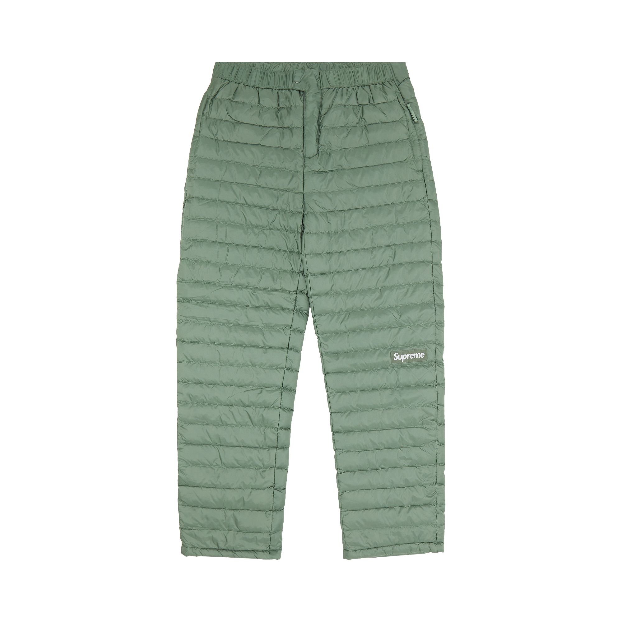 Pre-owned Supreme Micro Down Pant 'olive' | Green | Men's Size M