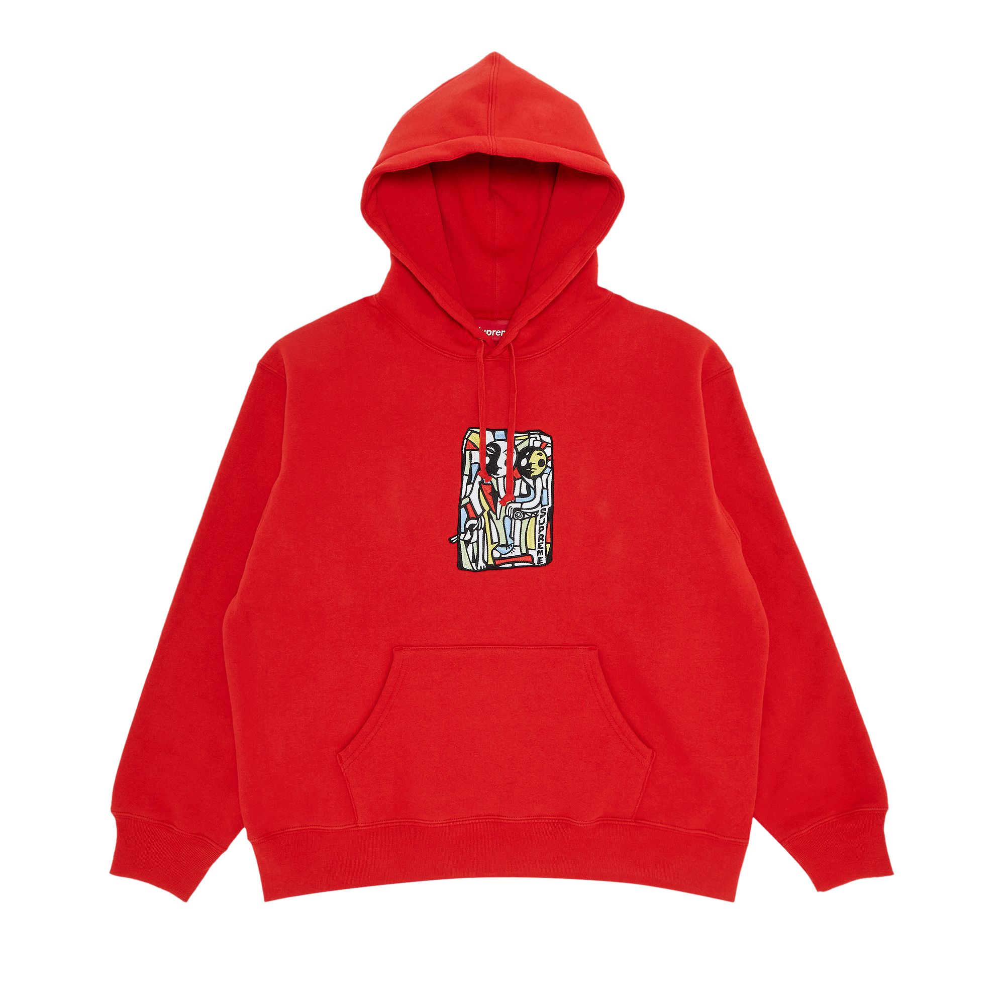 Supreme Neil Blender Mosaic Hooded Sweatshirt 'Burnt Red' | Men's Size M