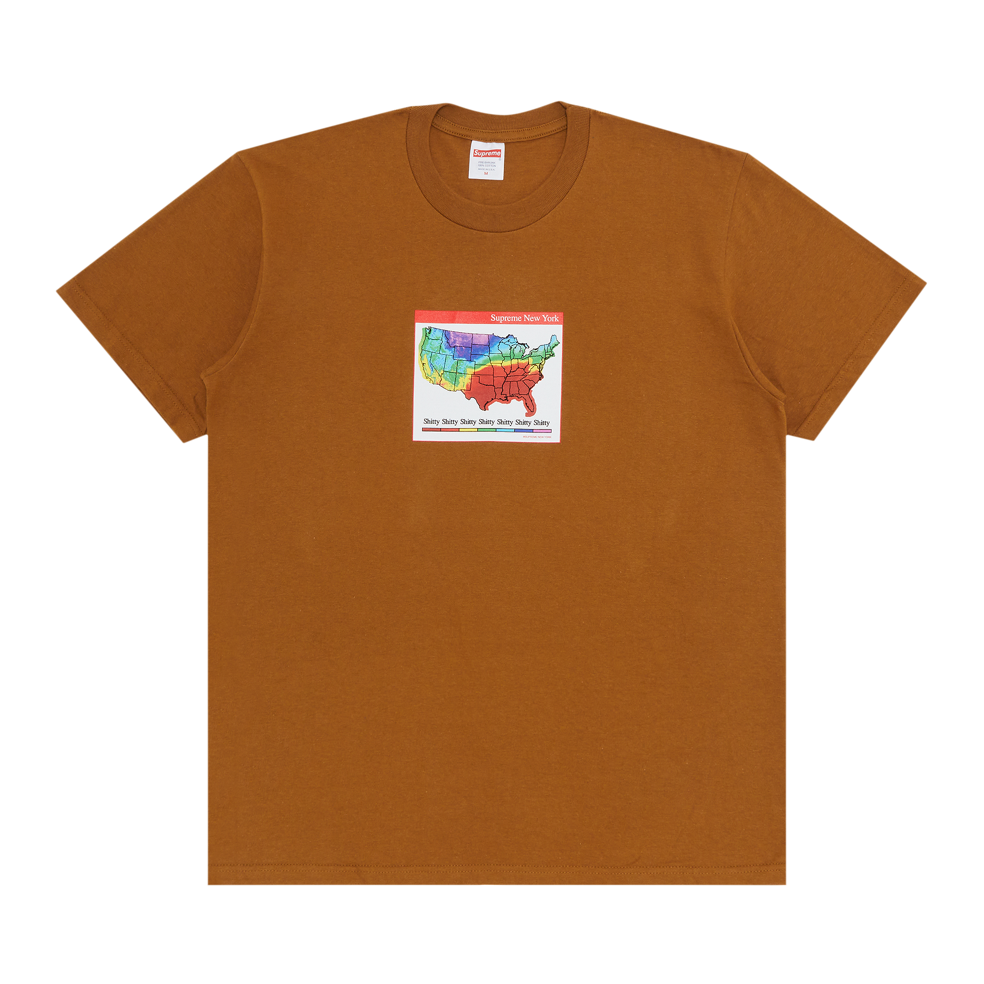 Pre-owned Supreme Weather Tee 'light Brown'