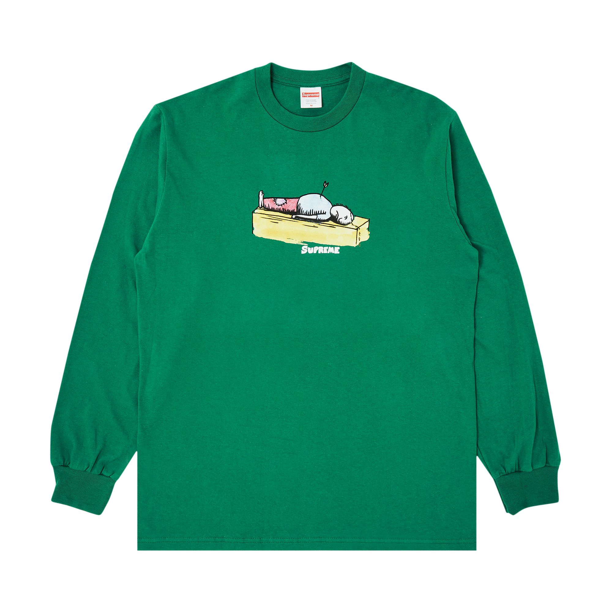 Supreme Neil Blender Arrow Long-Sleeve Tee 'Light Pine' | Green | Men's Size M