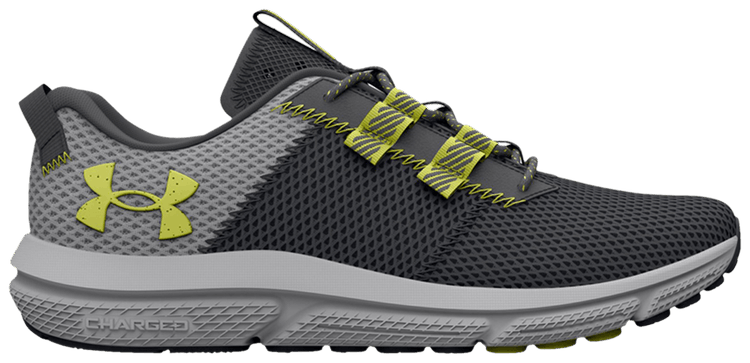 Under Armour Charged Assert 5050 Jet Grey Lime Yellow