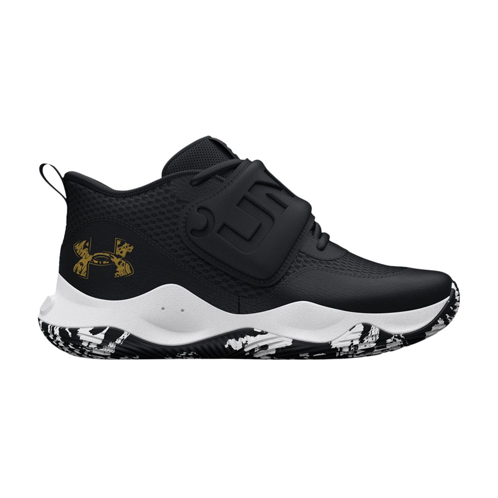 Pre-owned Under Armour Zone Bb 2 Gs 'black Metallic Gold' | Kid's Size 4.5